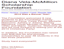 Tablet Screenshot of dianavela-mcmillion.org